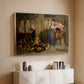 The Flight of Madeline and Porphyro, 1848 - Floater Framed Canvas Print