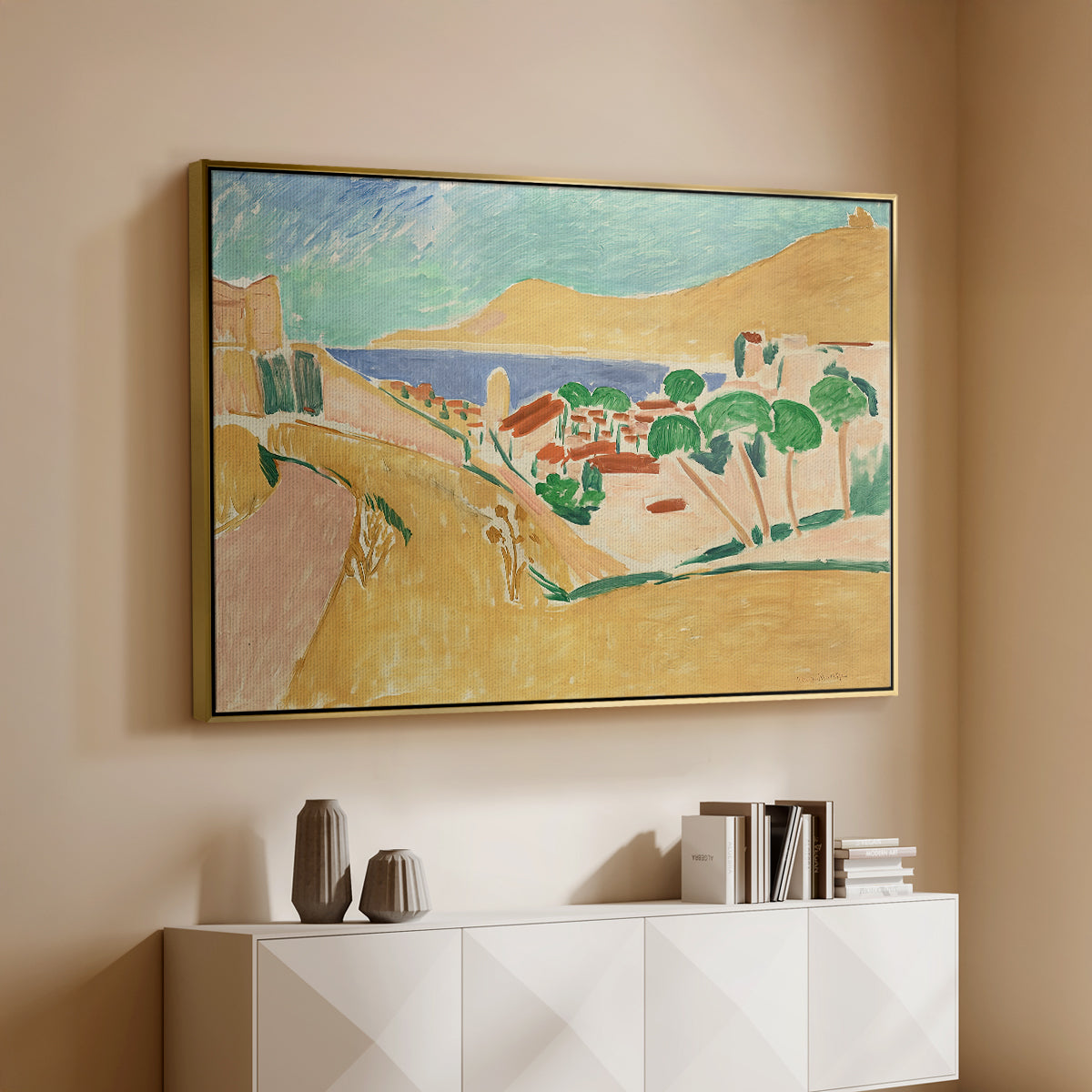 Collioure in August, c. 1911 - Floater Framed Canvas Print