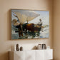 The Return from Fishing: Hauling the Boat, 1894 - Floater Framed Canvas Print