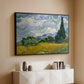 Wheat Field with Cypresses, 1889 - Floater Framed Canvas Print