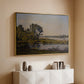 Landscape with a River, 1892 - Floater Framed Canvas Print
