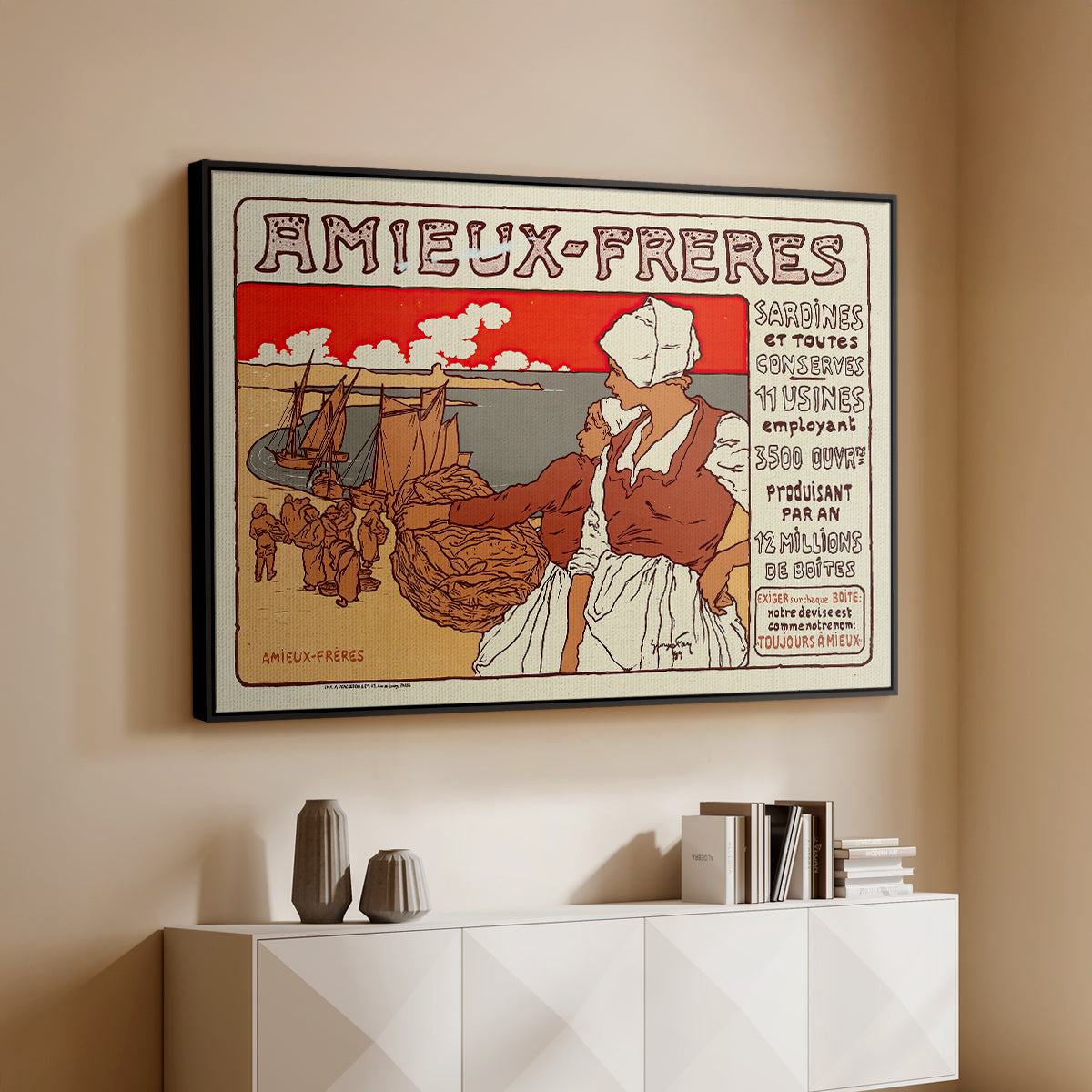 Amieux-Frères (Advertising Poster), 1899 - Floater Framed Canvas Print