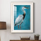 Great Blue Heron I - Premium Framed Print - Distressed Barnwood Frame - Ready to Hang