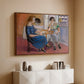 Domino Players, 1921 - Floater Framed Canvas Print