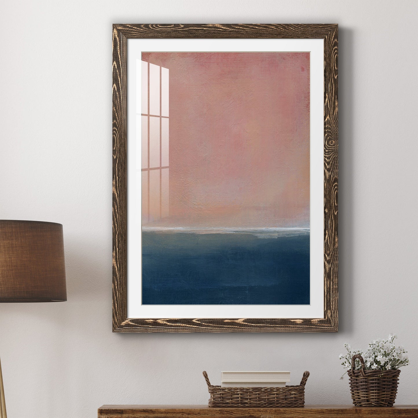 Sunset - Premium Framed Print - Distressed Barnwood Frame - Ready to Hang