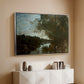 Souvenir of the Environs of Lake Nemi, 1865 - Floater Framed Canvas Print