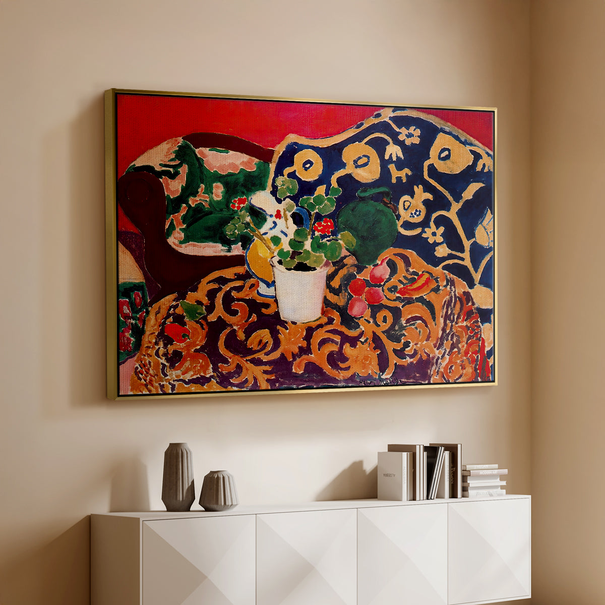 Spanish Still Life, c. 1910 - Floater Framed Canvas Print