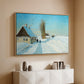 Shoveling Snow on a Beautiful Winter Day, c. 1898 - Floater Framed Canvas Print