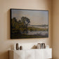 Landscape with a River, 1892 - Floater Framed Canvas Print