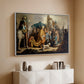 David with Goliath's Head in front of Saul, for Rembrandt, 1627 - Floater Framed Canvas Print