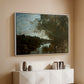 Souvenir of the Environs of Lake Nemi, 1865 - Floater Framed Canvas Print