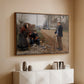 People by a Road, 1893 - Floater Framed Canvas Print