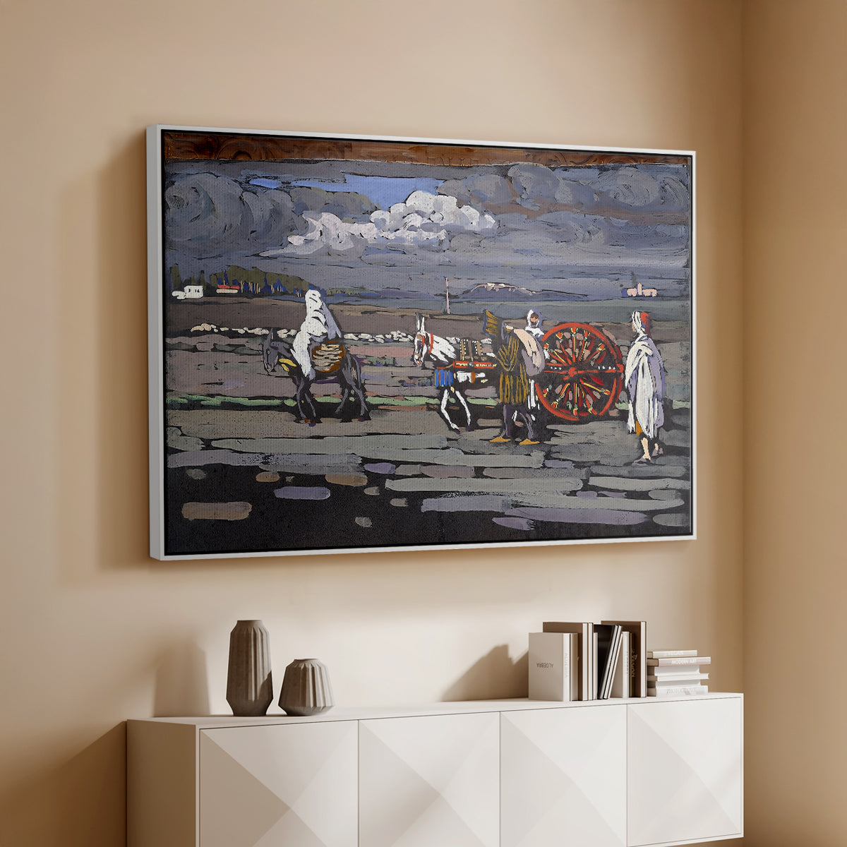Country Road (Landstrasse), 1905 - Floater Framed Canvas Print