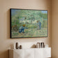 First Steps after Millet, 1890 - Floater Framed Canvas Print
