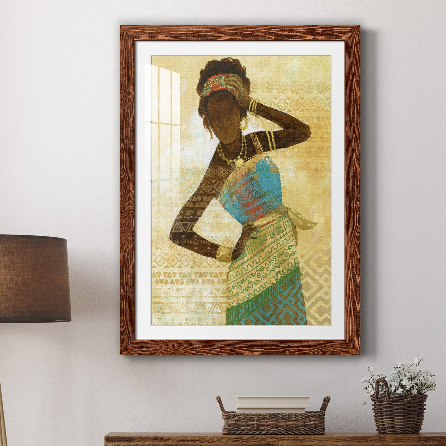 Tribal Vision II - Premium Framed Print - Distressed Barnwood Frame - Ready to Hang