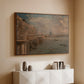 Somerset House Terrace from Waterloo Bridge, c. 1819 - Floater Framed Canvas Print
