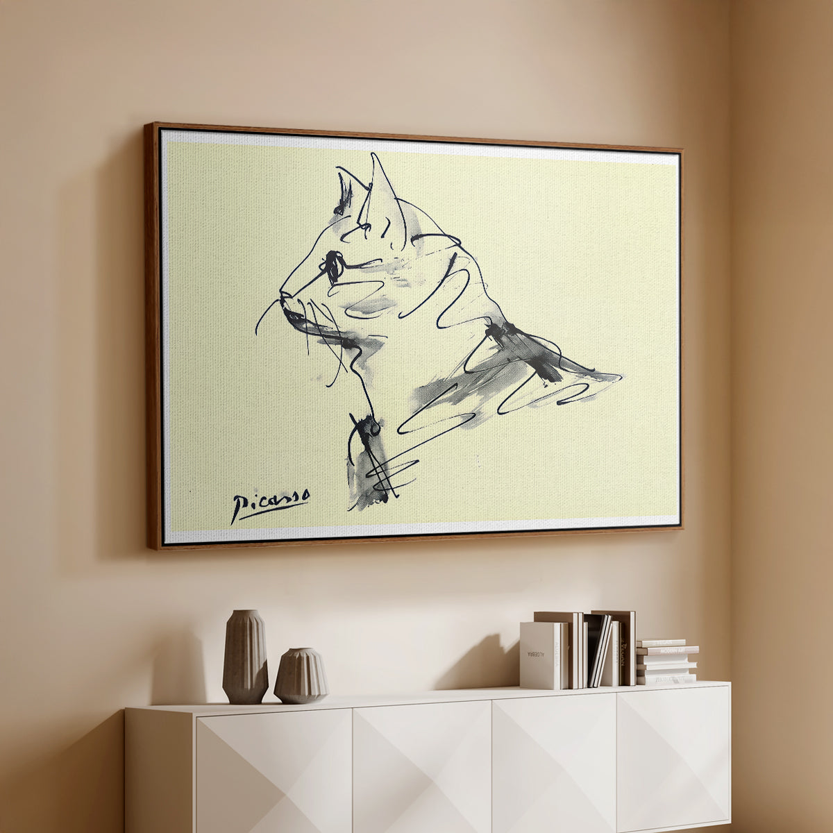 Cat (Le chat), c. 1961 - Floater Framed Canvas Print