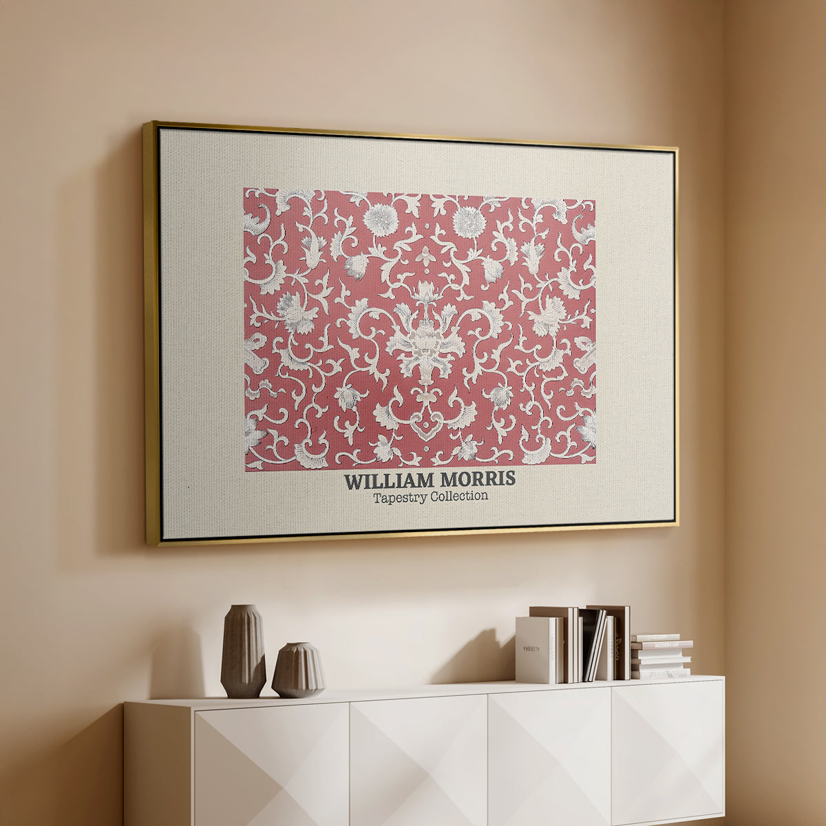 Examples of Chinese Ornament, Pl. XCV (Morris Inspired), 1867 - Floater Framed Canvas Print