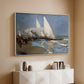 The Beach at Valencia, 1908 - Floater Framed Canvas Print
