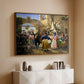Romans Gathered for Merriment at an Osteria, 1839 - Floater Framed Canvas Print