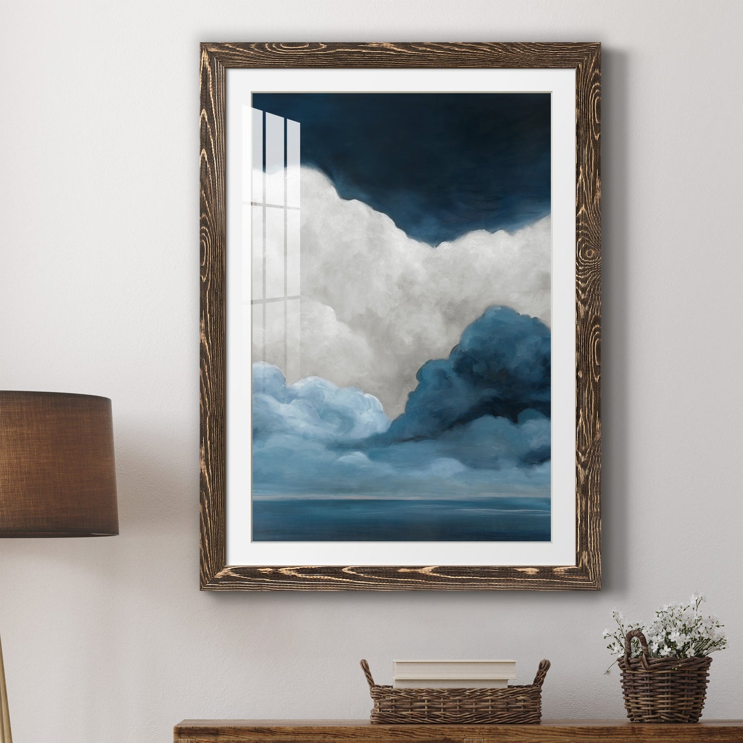 Nature's Drama I - Premium Framed Print - Distressed Barnwood Frame - Ready to Hang