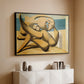 Figures at the Seaside (The Kiss), 1931 - Floater Framed Canvas Print