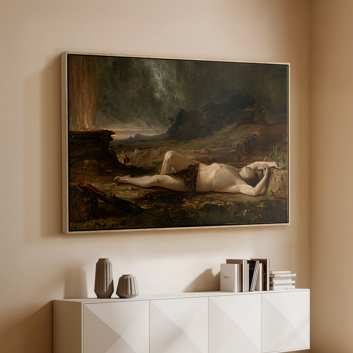 The Dead Abel, 1832 - Floater Framed Canvas Print
