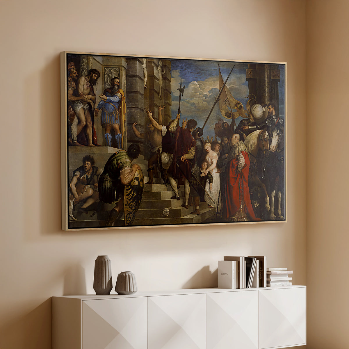 Ecce Homo, c. 1543 - Floater Framed Canvas Print