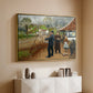 L. A. Ring Painting near Aasum Smithy, 1893 - Floater Framed Canvas Print