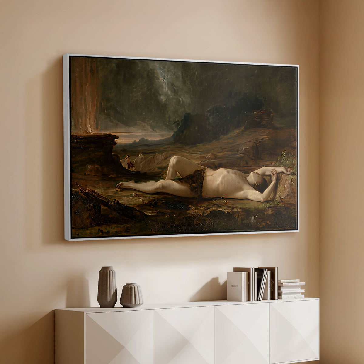 The Dead Abel, 1832 - Floater Framed Canvas Print