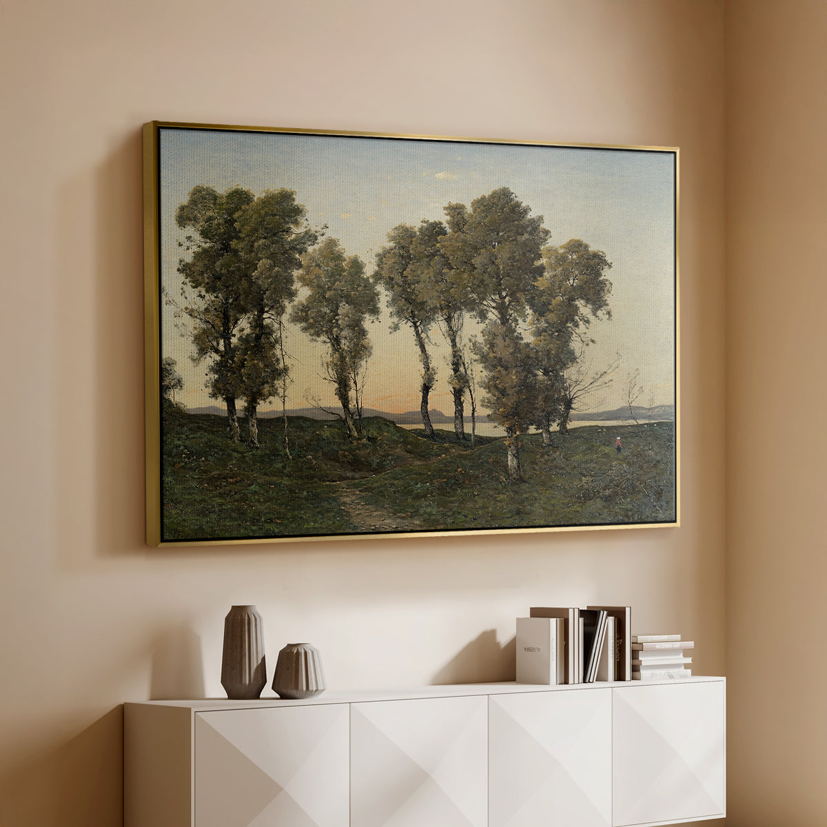 Autumn Evening, 1894 - Floater Framed Canvas Print