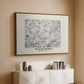 Fleurs, 1866 (Morris Inspired) - Floater Framed Canvas Print