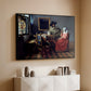 The Glass of Wine, c. 1660 - Floater Framed Canvas Print