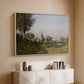 Village Landscape with Church, 1891 - Floater Framed Canvas Print