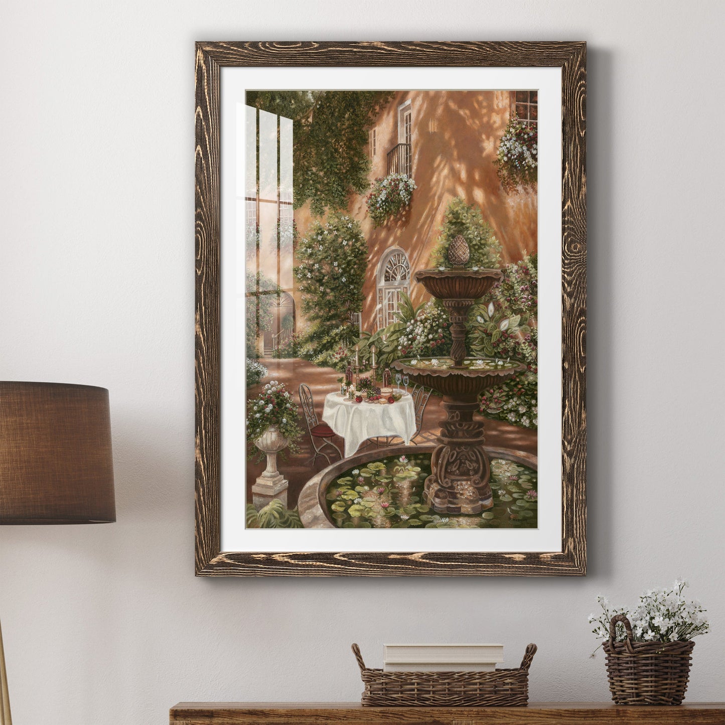 Evening Cocktails II - Premium Framed Print - Distressed Barnwood Frame - Ready to Hang