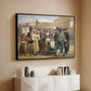 A Charlatan Selling Blacking in the Piazza Barberini in Rome, c. 1840-1849 - Floater Framed Canvas Print