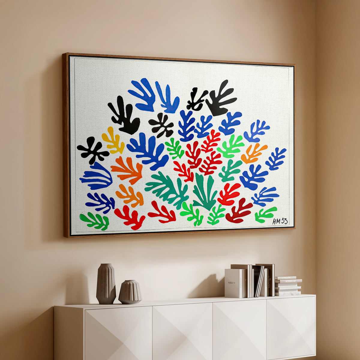 The Sheaf (La gerbe), 1953 - Floater Framed Canvas Print