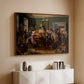 An Auction Scene, 1835 - Floater Framed Canvas Print
