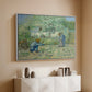 First Steps after Millet, 1890 - Floater Framed Canvas Print
