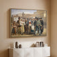 A Charlatan Selling Blacking in the Piazza Barberini in Rome, c. 1840-1849 - Floater Framed Canvas Print