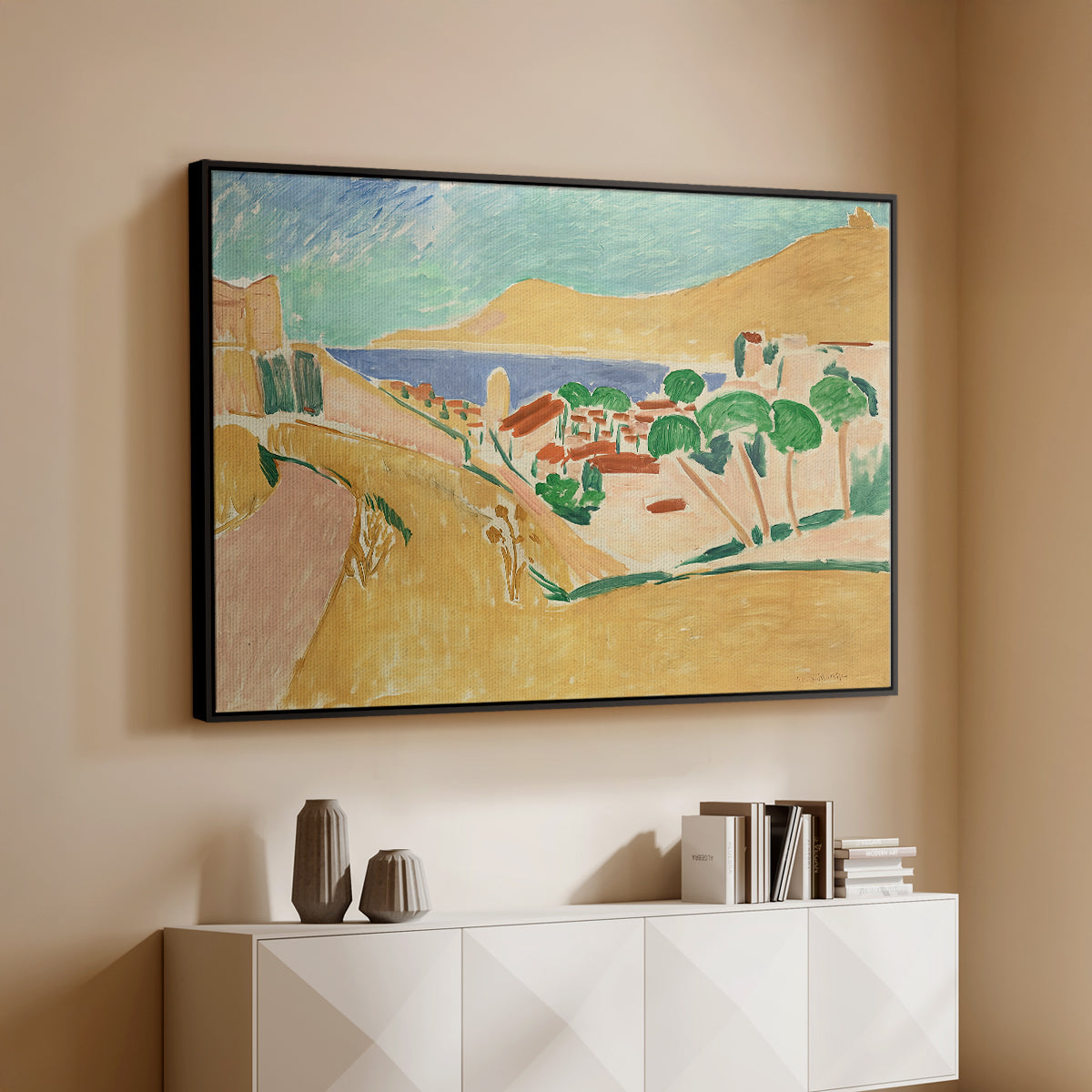 Collioure in August, c. 1911 - Floater Framed Canvas Print