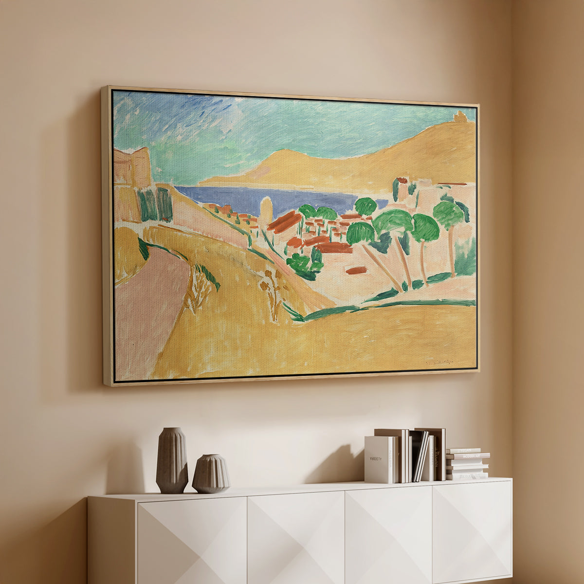 Collioure in August, c. 1911 - Floater Framed Canvas Print