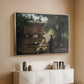 A Catholic Priest in Front of a Sarcophagus, c. 1857 - Floater Framed Canvas Print
