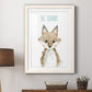 Be Brave Fox - Premium Framed Print - Distressed Barnwood Frame - Ready to Hang