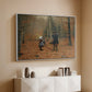 The Woodman and his Children, 1886 - Floater Framed Canvas Print