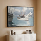 Fishing Boats, Key West, 1903 - Floater Framed Canvas Print