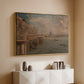 Somerset House Terrace from Waterloo Bridge, c. 1819 - Floater Framed Canvas Print