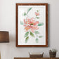 Peony Contour - Barnwood Framed Art Print