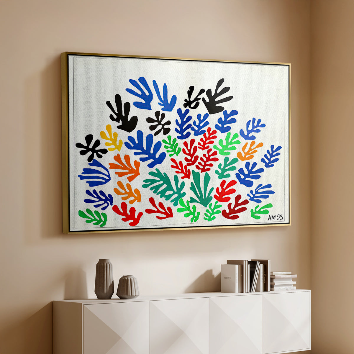 The Sheaf (La gerbe), 1953 - Floater Framed Canvas Print