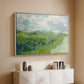 Green Wheat Field, Auvers, 1890 - Floater Framed Canvas Print